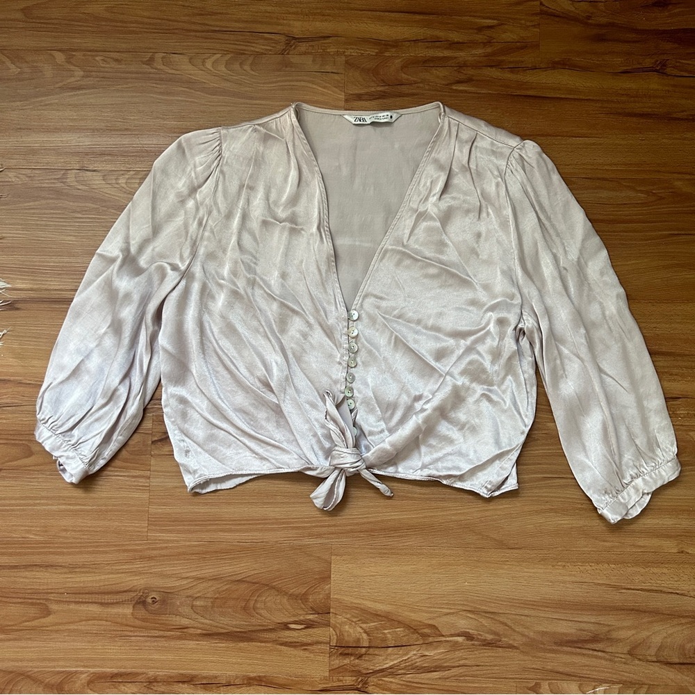 Zara silk blouse